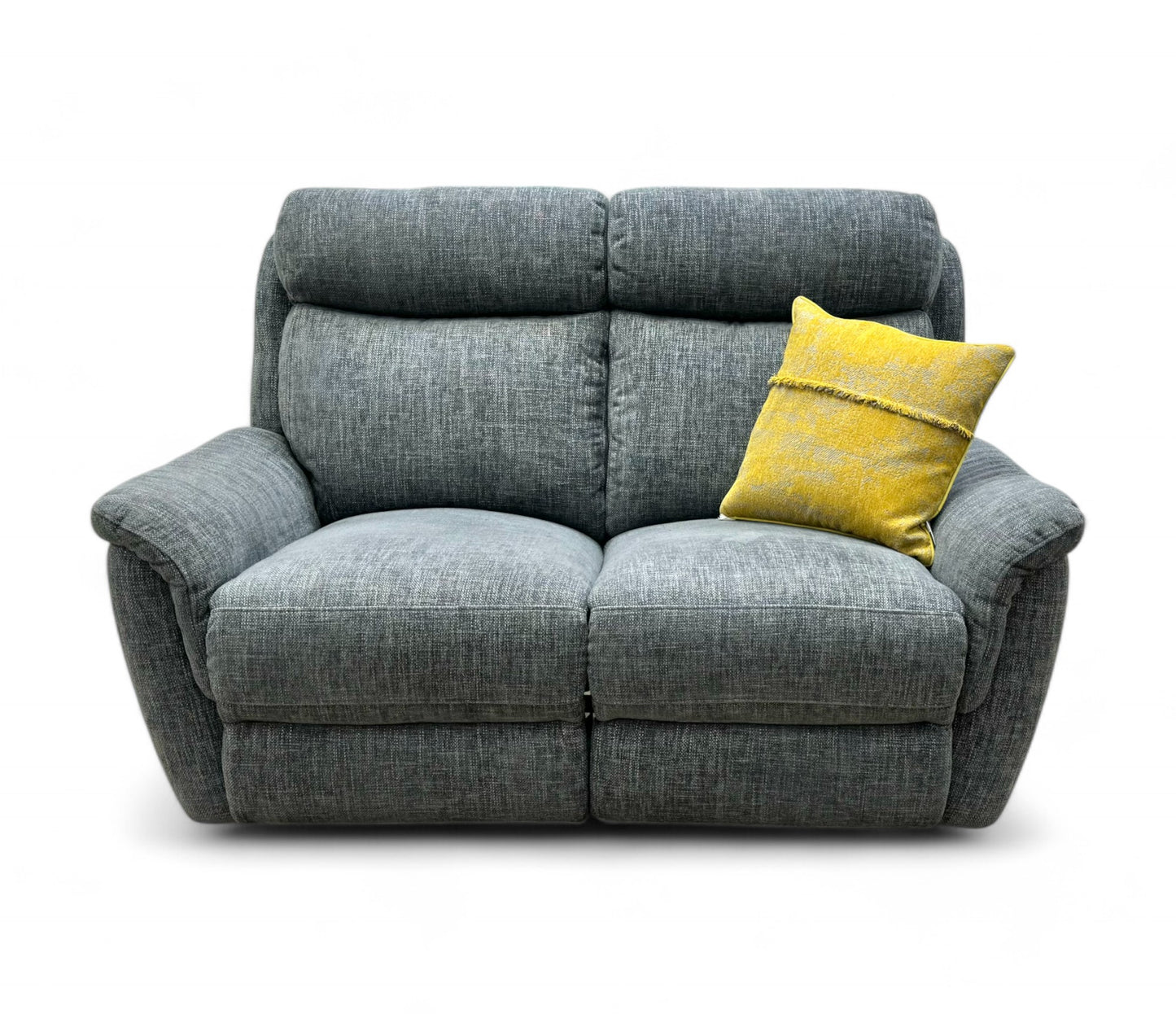 ‘Orlando’ Anivia Dark Grey 2 Seater Fabric Power Recliner with Power Headrests