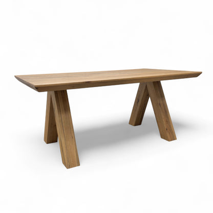 Bodahl 'Loki' 01 Oiled Solid Oak Swiss Top 180cm Table with V-Shaped Legs