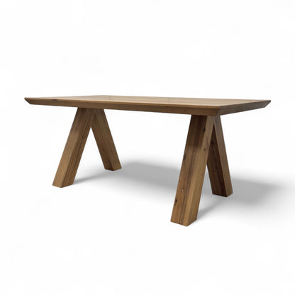 Bodahl 'Loki' 01 Oiled Solid Oak Swiss Top 180cm Table with V-Shaped Legs