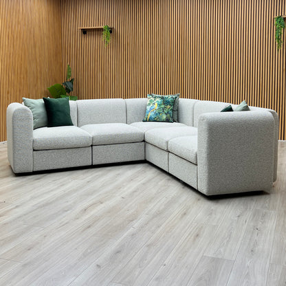 ‘New Sofables’ So Together Oatmeal Fabric Non Fluted Modular Corner Sofa