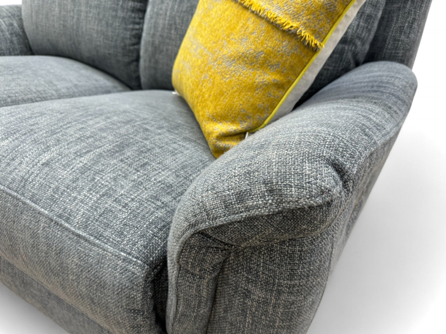 ‘Orlando’ Anivia Dark Grey 2 Seater Fabric Power Recliner with Power Headrests