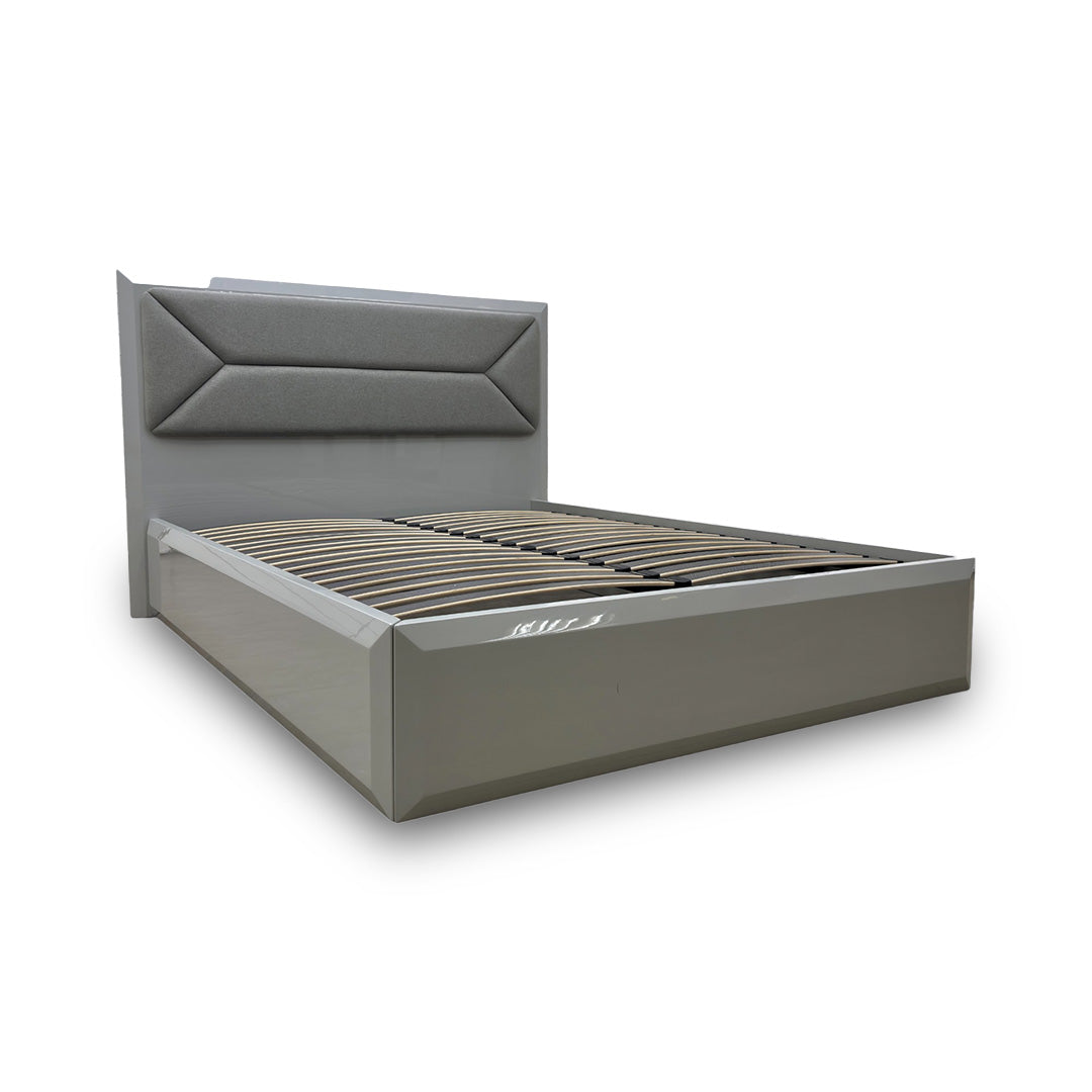 ‘Grigio’ High Gloss Ottoman Bed Frame - King