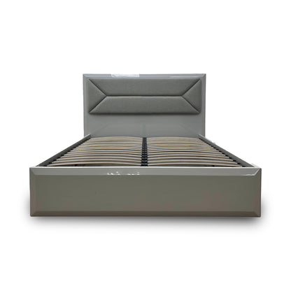 ‘Grigio’ High Gloss Ottoman Bed Frame - King