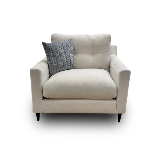 ‘Virtue’ Fabric Cozy Natural Armchair