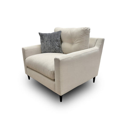 ‘Virtue’ Fabric Cozy Natural Armchair