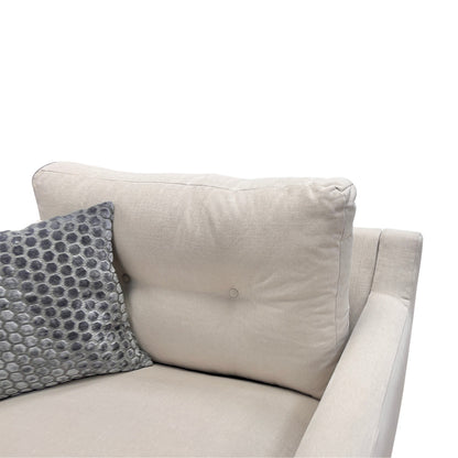 ‘Virtue’ Fabric Cozy Natural Armchair