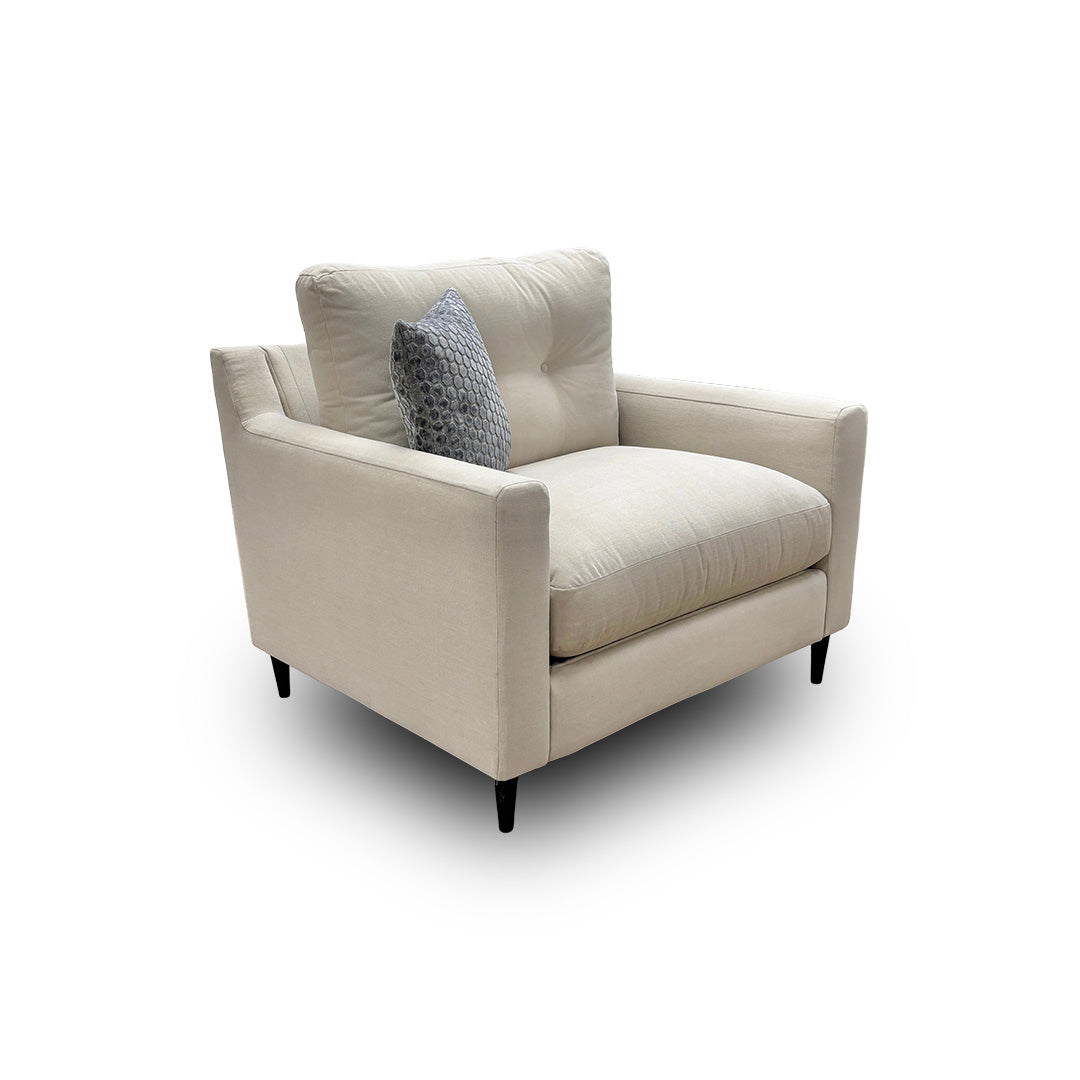 ‘Virtue’ Fabric Cozy Natural Armchair