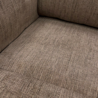 ‘Maude’ Mocha Tight Weave Fabric 2 Seater Power Recliner Sofa