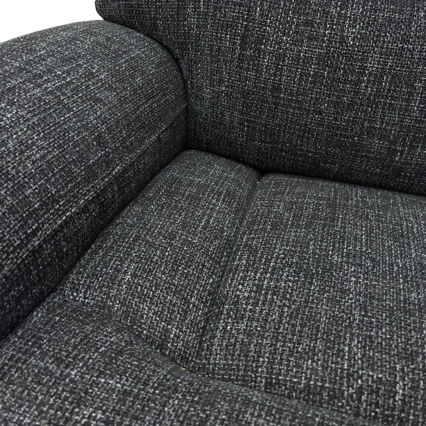 ‘Cinemax’ Hf-0102 Halifax Black Mica Woven Fabric 2 Seater Sofa