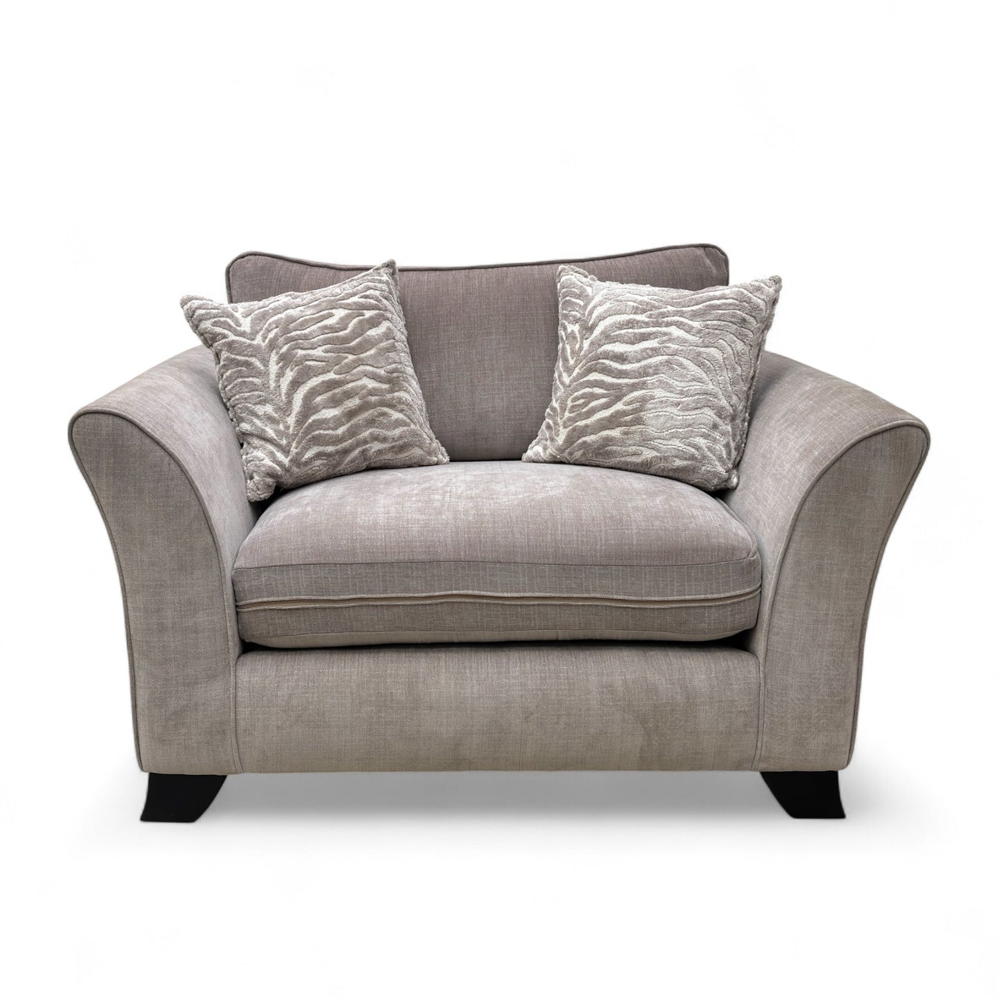 ‘Sasha’ Zara Mink Fabric Snuggler Chair
