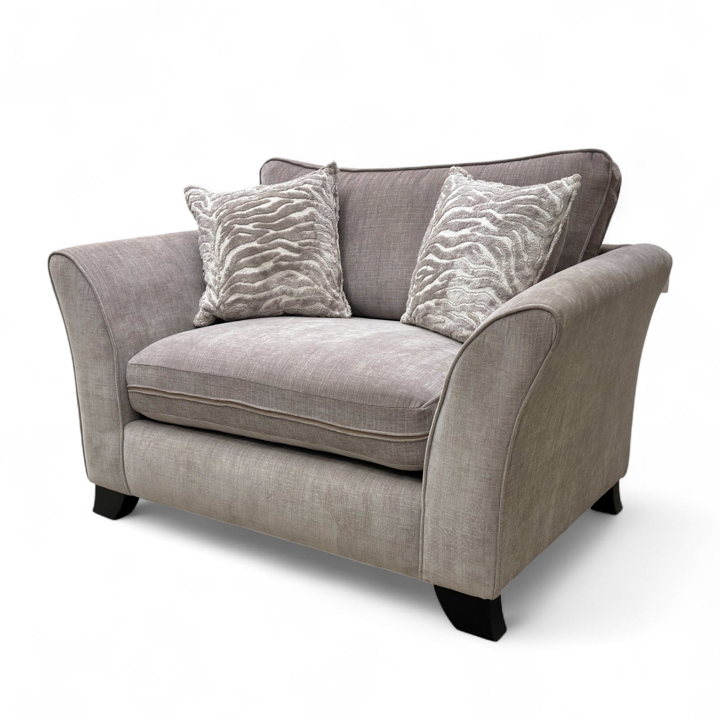 ‘Sasha’ Zara Mink Fabric Snuggler Chair