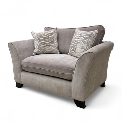 ‘Sasha’ Zara Mink Fabric Snuggler Chair