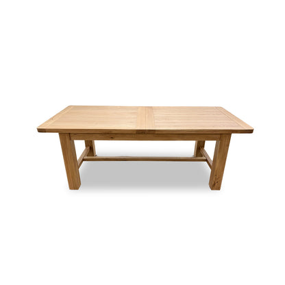 ‘Augusta’ Solid Oak Large Rectangular Extending Dining Table
