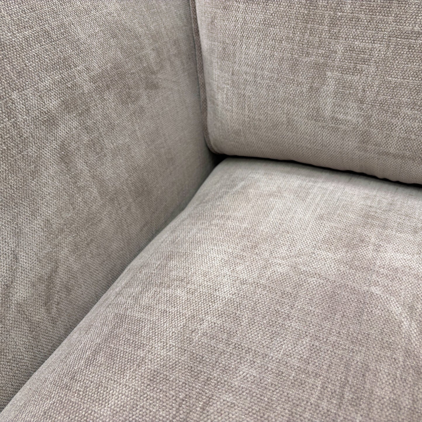 ‘Sasha’ Zara Mink Fabric Snuggler Chair