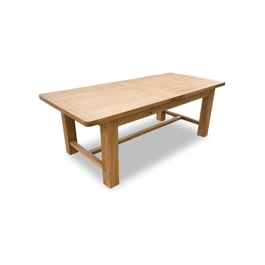 ‘Augusta’ Solid Oak Large Rectangular Extending Dining Table