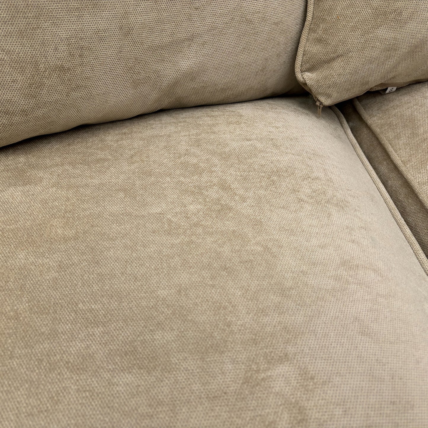 ‘Legend’ Kingston Beige Fabric Pillow Back Right Hand Facing Corner Sofa