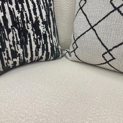 ‘Bow' Ecru Ivory Boucle 3 Seater Sofa