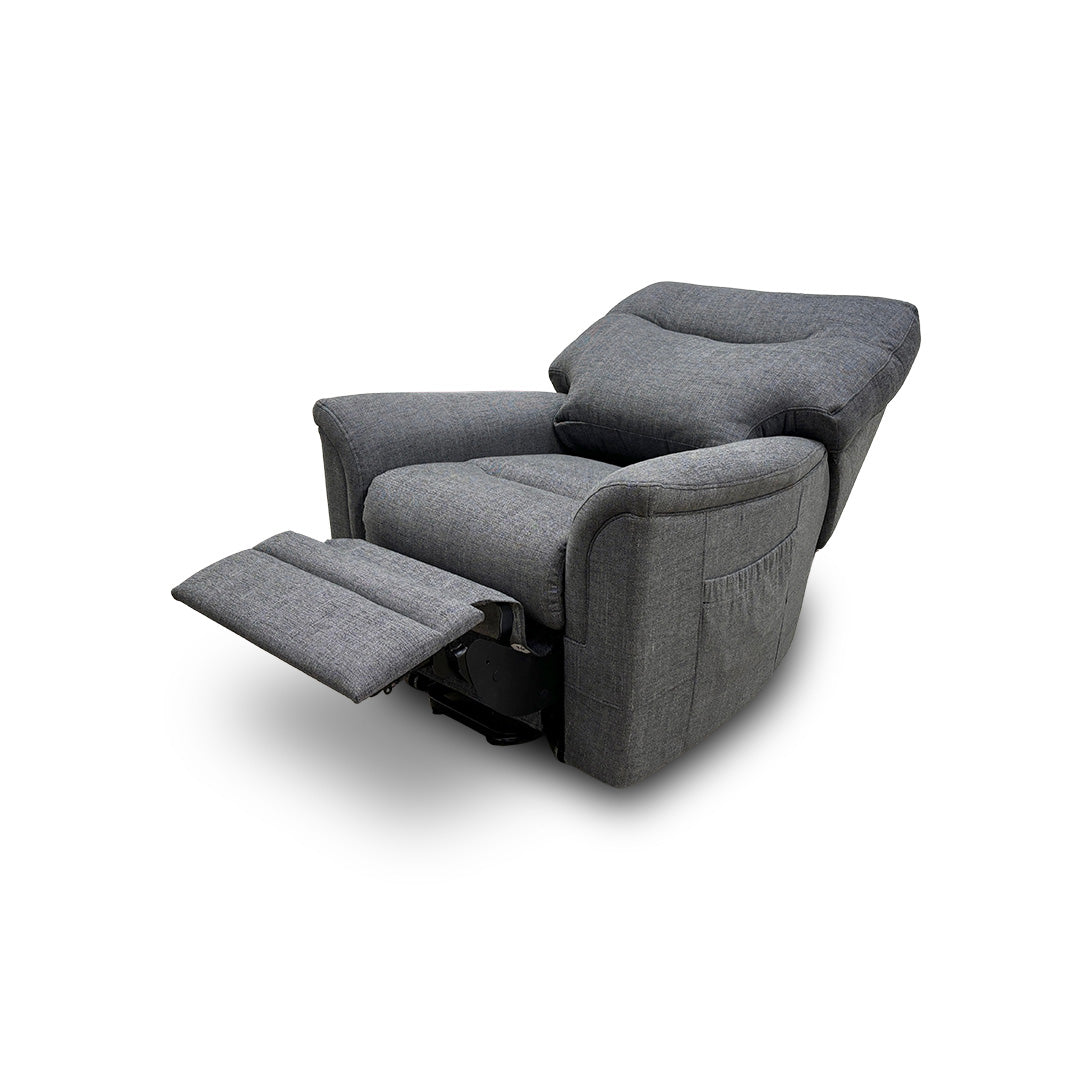Parker Knoll ‘Hudson 23’ Charcoal Grey Fabric Lift and Rise Chair