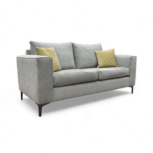 ‘Molly’ Silver Fabric 3 Seater Sofa