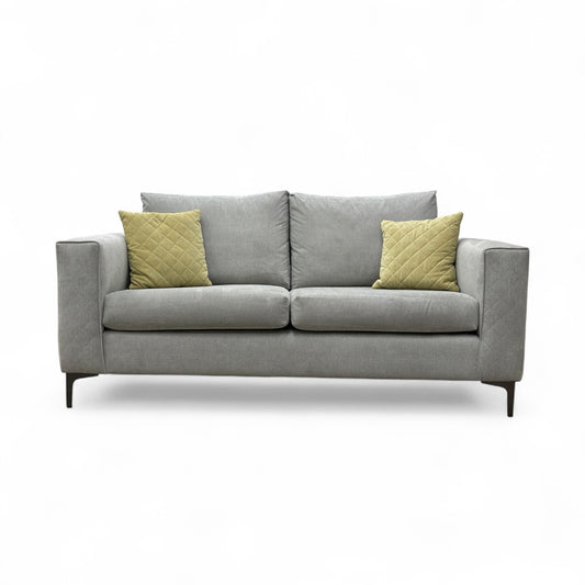 ‘Molly’ Silver Fabric 3 Seater Sofa