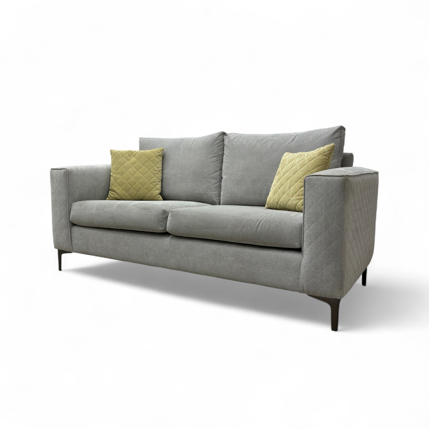 ‘Molly’ Silver Fabric 3 Seater Sofa