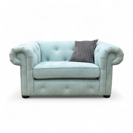 ‘Belair' Sky Plaza Linen Cuddler Chair