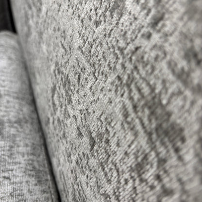 ‘Tenby’ Silver Velour Fabric Armchair