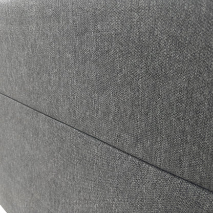 Sleepeezee ‘Jack’ Tweed Grey Fabric 4 Draw Divan Base + Headboard - Double