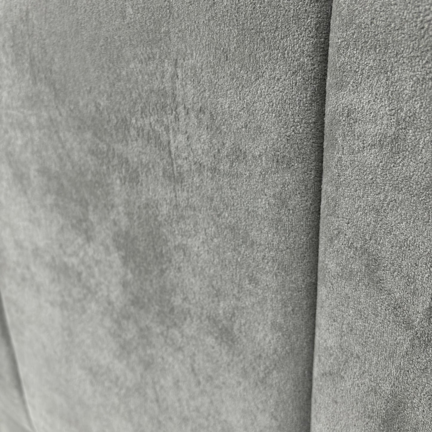 ‘Pluto' Milan Nickel Velvet Floor Standing Headboard + 2 Draw Double Divan Base