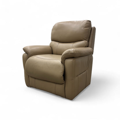 ‘Evelyn’ Taupe Leather Lift and Rise Chair