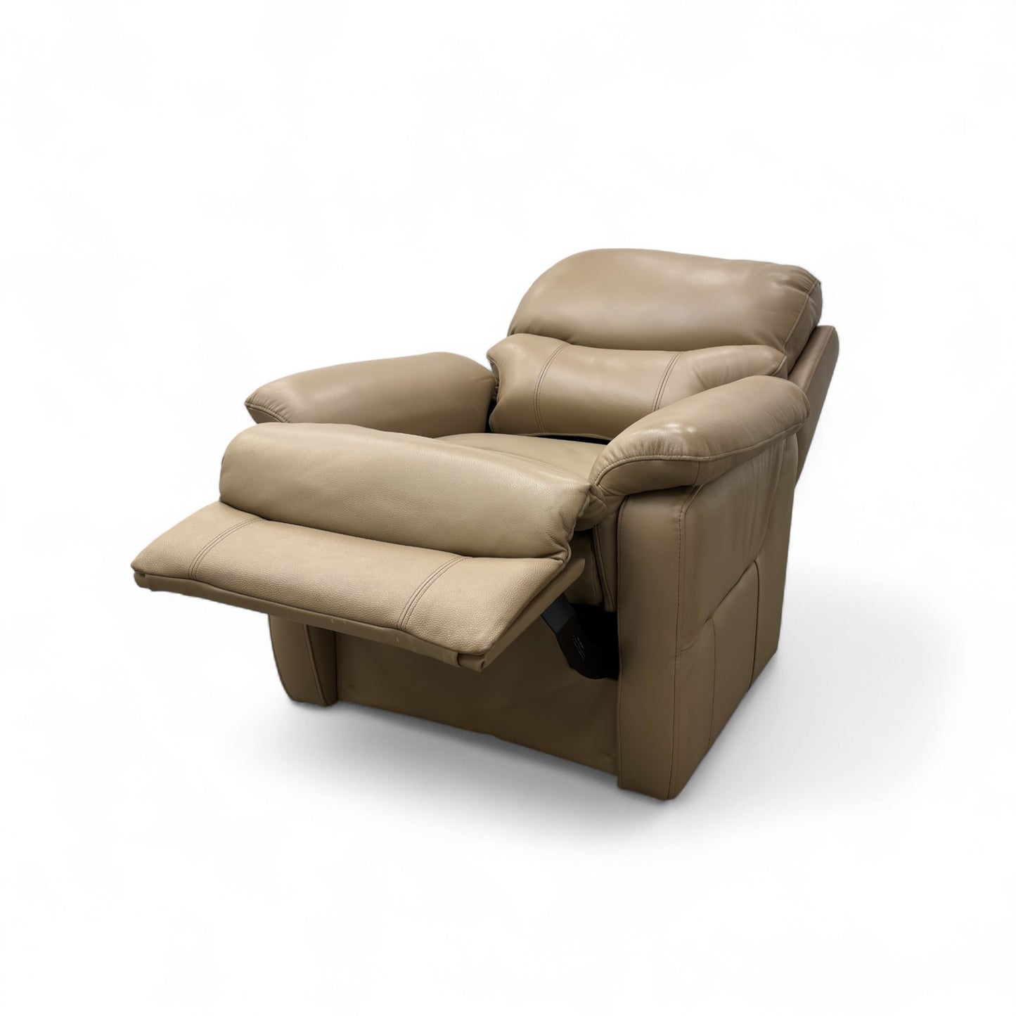 ‘Evelyn’ Taupe Leather Lift and Rise Chair