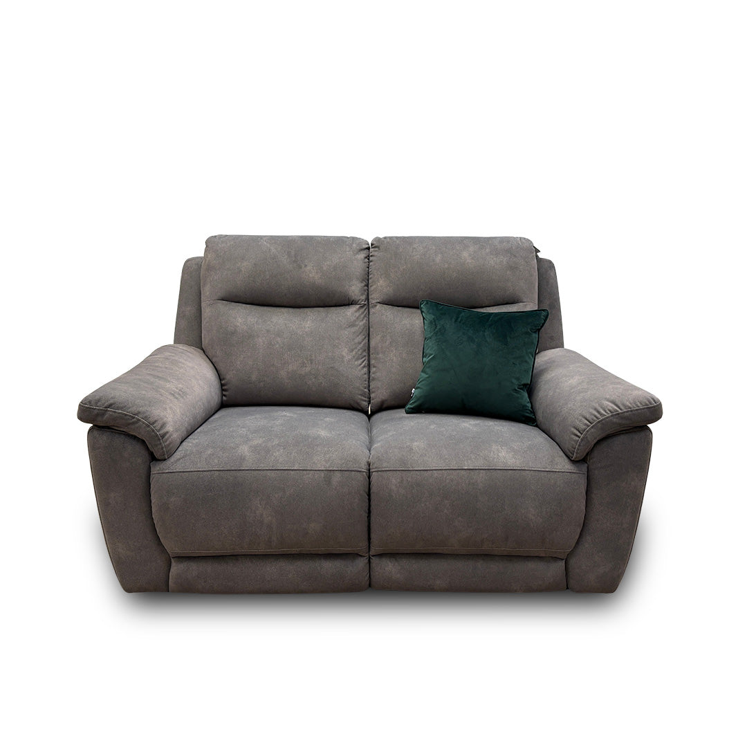 ‘Patricia’ Dexter Charcoal Velvet Power Recliner 2 Seater Sofa