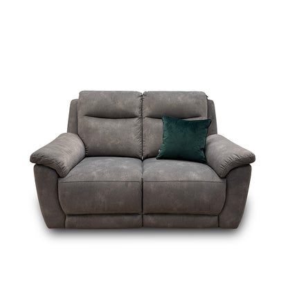 ‘Patricia’ Dexter Charcoal Velvet Power Recliner 2 Seater Sofa