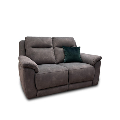 ‘Patricia’ Dexter Charcoal Velvet Power Recliner 2 Seater Sofa