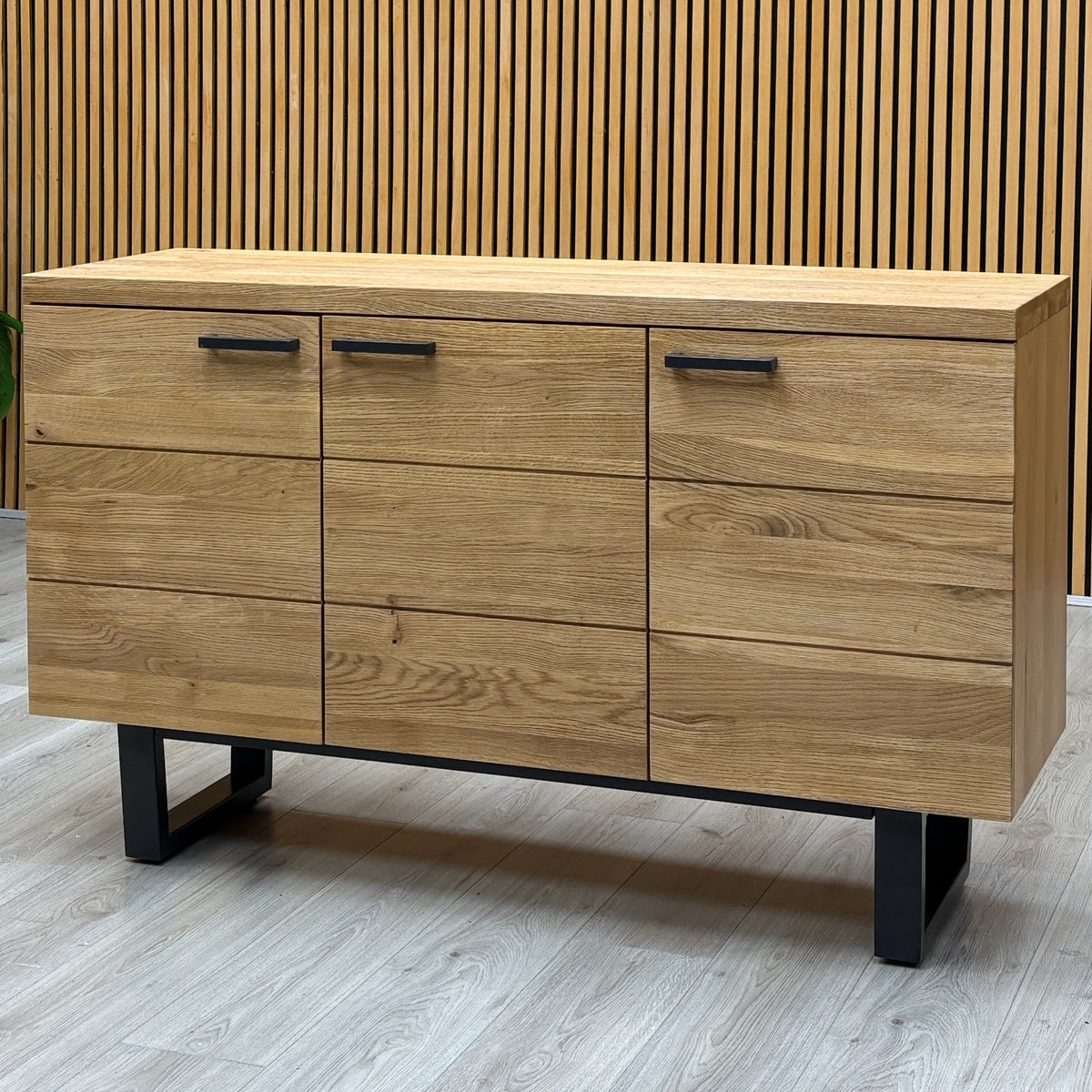 ‘Earth’ Light Oak Solid Oak Large 3 Door Sideboard
