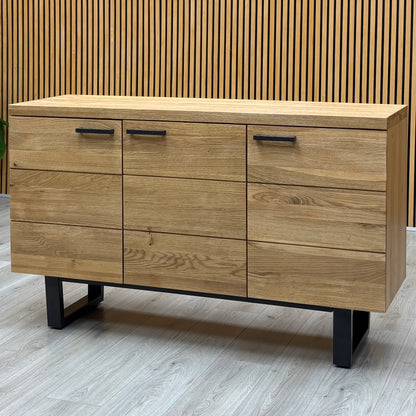 ‘Earth’ Light Oak Solid Oak Large 3 Door Sideboard