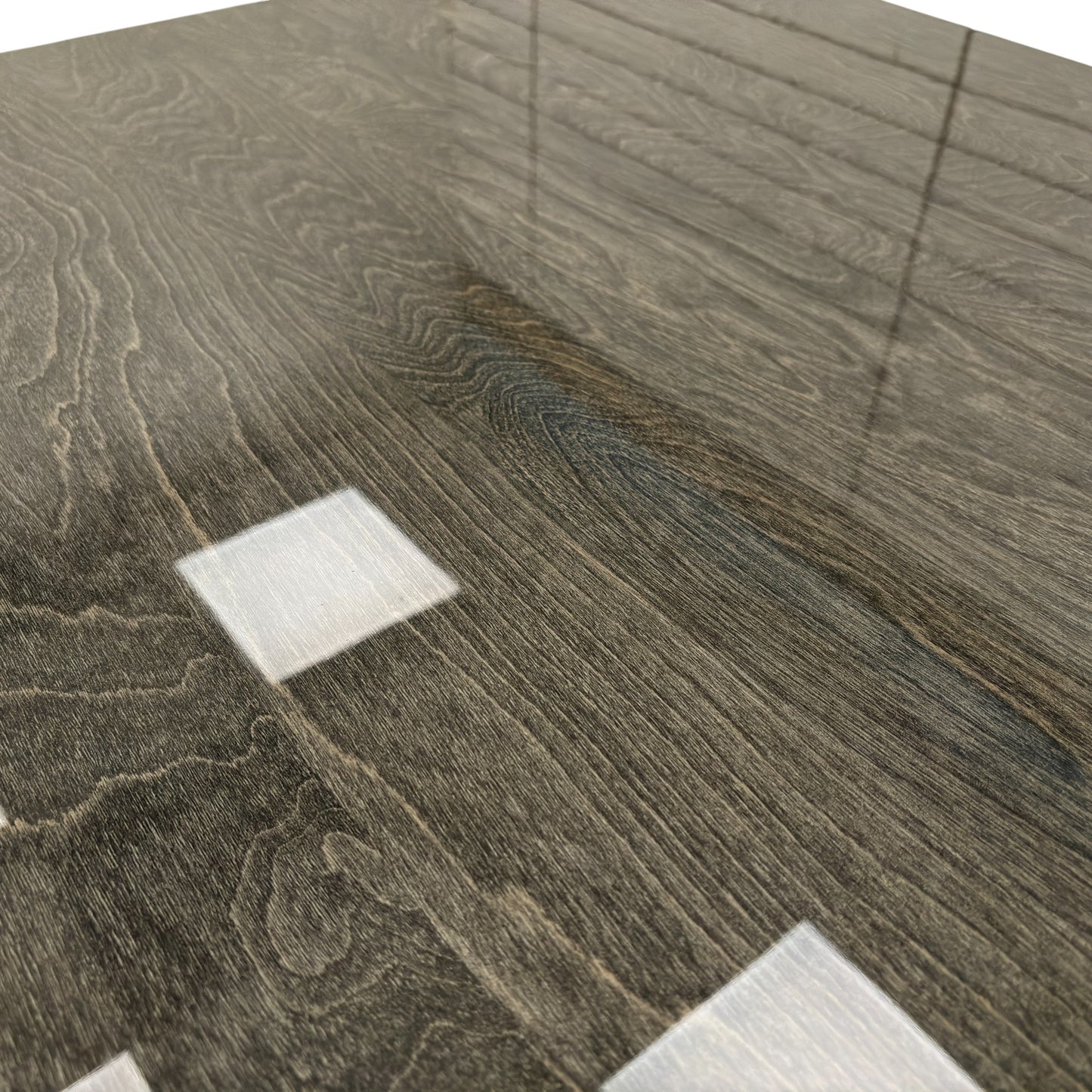 ‘Mia’ High-Gloss Dark Grey 180cm Large Extending Dining Table