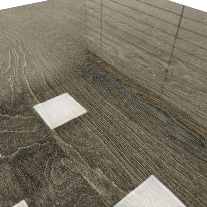 ‘Mia’ High-Gloss Dark Grey 180cm Large Extending Dining Table