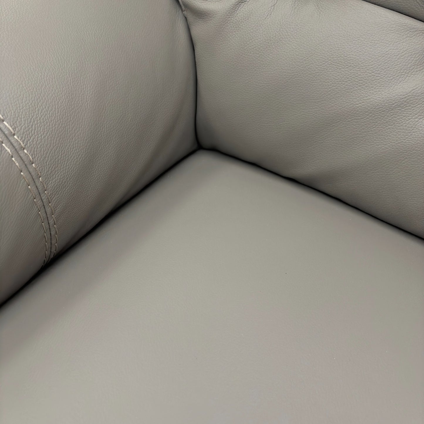 World of Leather ‘Springer’ Bv-042e Elephant Leather 2 Seater Power Recliner Sofa + Storage Footstool