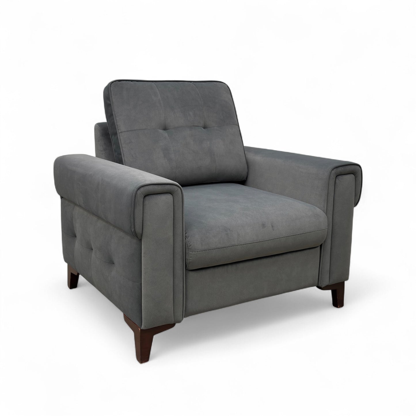 ‘Zoom’ Nappe Velvet Dark Grey Nv-0106 Velvet Chair Sofa Bed
