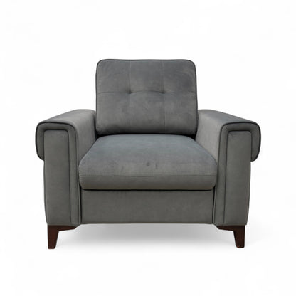 ‘Zoom’ Nappe Velvet Dark Grey Nv-0106 Velvet Chair Sofa Bed