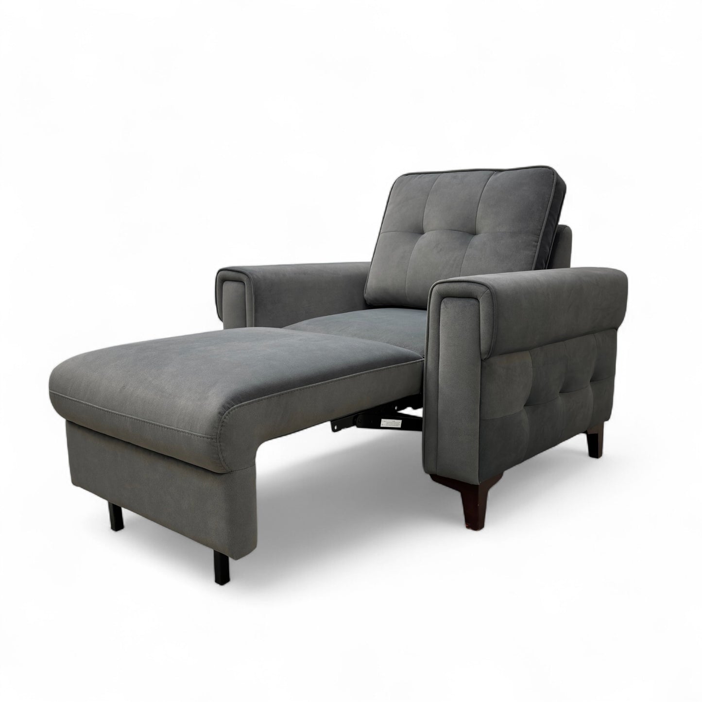 ‘Zoom’ Nappe Velvet Dark Grey Nv-0106 Velvet Chair Sofa Bed