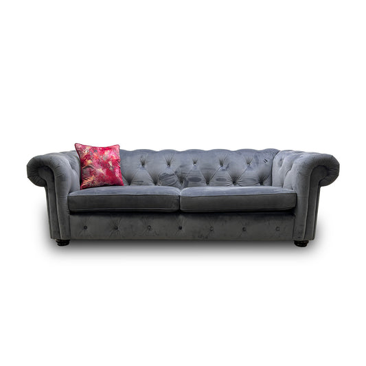 ‘Belair’ Denim Sensual Velvet 4 Seater Sofa