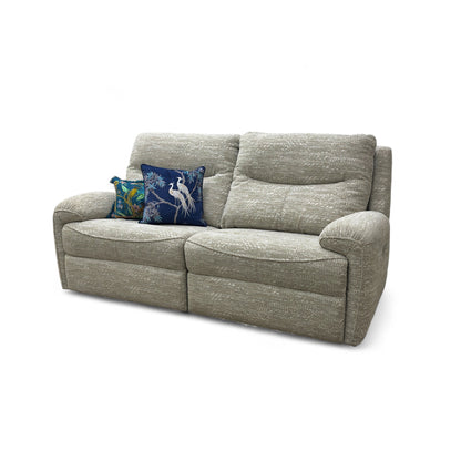 G Plan ‘Amesbury’ A049 Maddox Olive Tight Weave Fabric 3 Seater Power Recliner Sofa