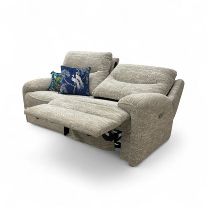 G Plan ‘Amesbury’ A049 Maddox Olive Tight Weave Fabric 3 Seater Power Recliner Sofa