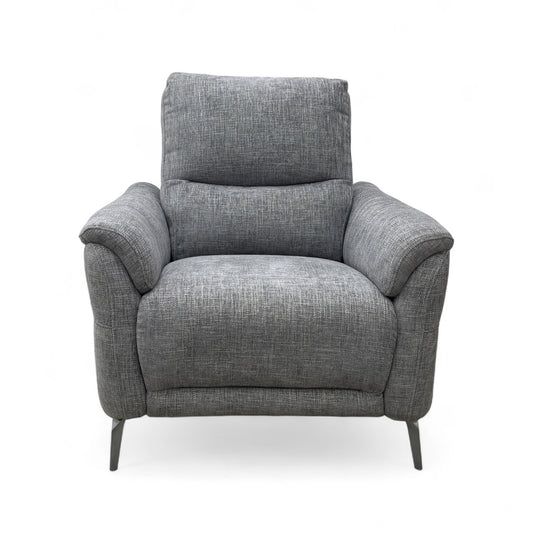 ‘Daytona’ 11445 Anivia Light Grey Tight Weave Fabric Armchair