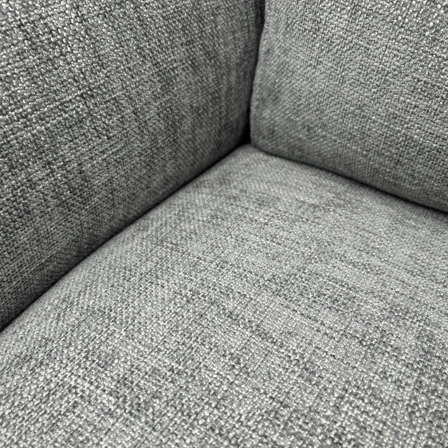 ‘Daytona’ 11445 Anivia Light Grey Tight Weave Fabric Armchair