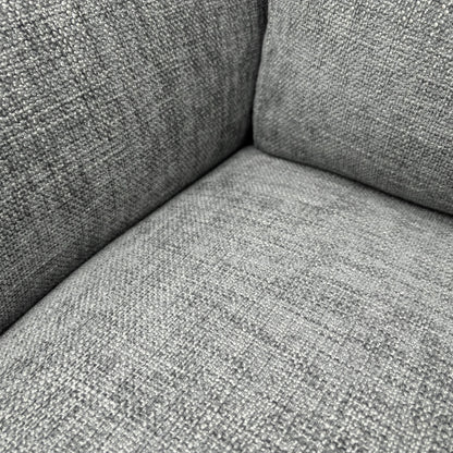 ‘Daytona’ 11445 Anivia Light Grey Tight Weave Fabric Armchair