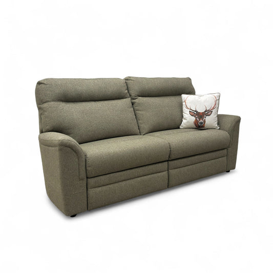 Parker Knoll ‘Hudson 23’ Country Moss 001408-0065 Tight Weave Fabric Large 2 Seater Sofa