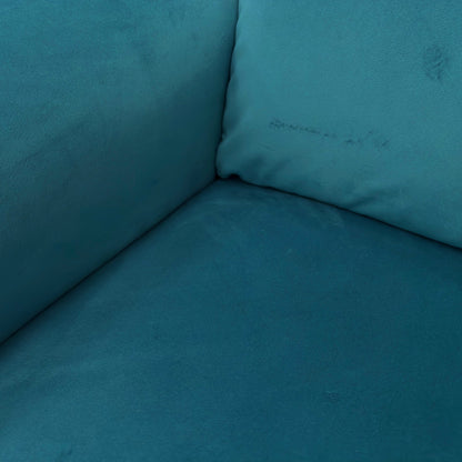 Nicoletti ‘Davide’ Selma Turchese N8593 Teal Velvet 3 + 2 Velvet Power Recliner Sofa Set